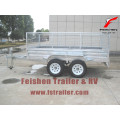 Hot dipped galvanized tandem cage trailer